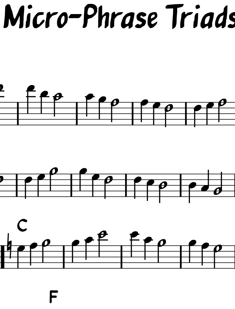 Micro-Phrase Triads